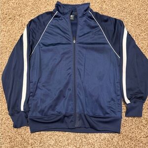 Men's Starter Navy Blue Track Jacket